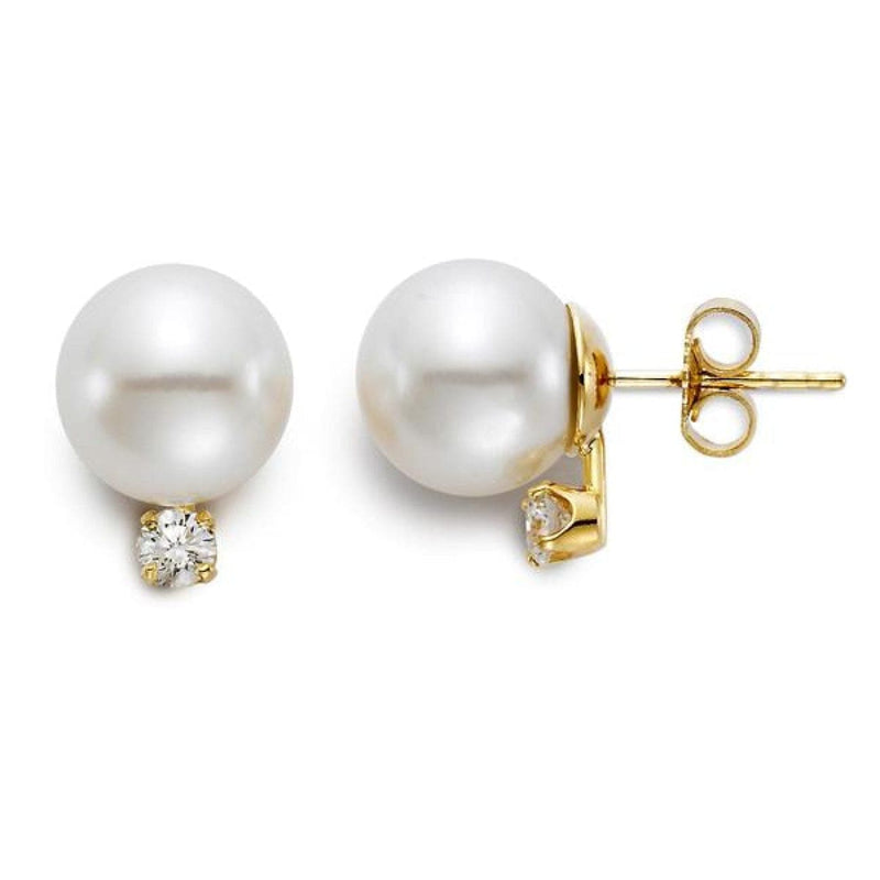 Manfredi Jewels - South Sea Cultured Pearl Diamond Stud Earring