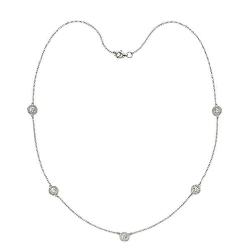 Manfredi Jewels Jewelry - Stone Diamond Necklace