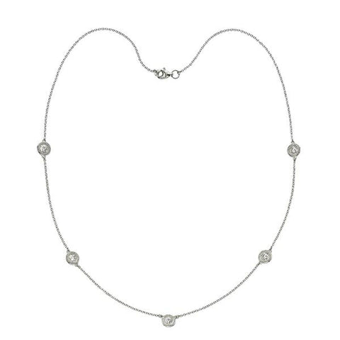Stone Diamond Necklace