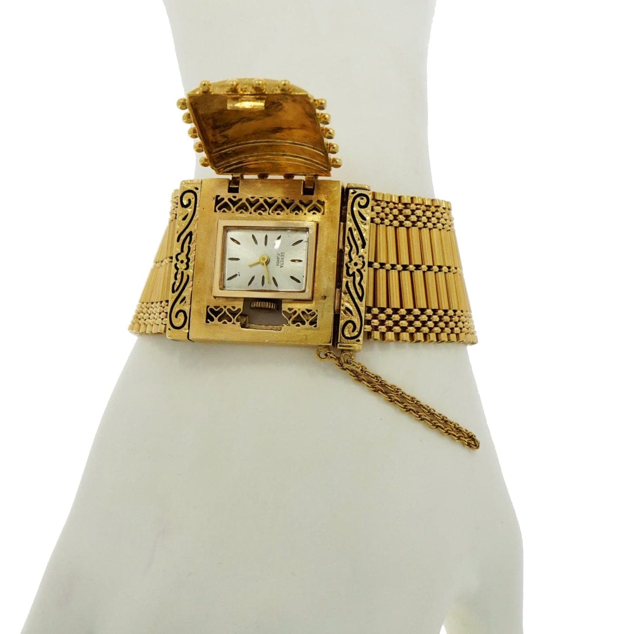 Antique 14k Yellow Gold Watch Chain Bracelet