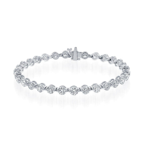 Manfredi Jewels Jewelry - White Gold Diamond Bracelet