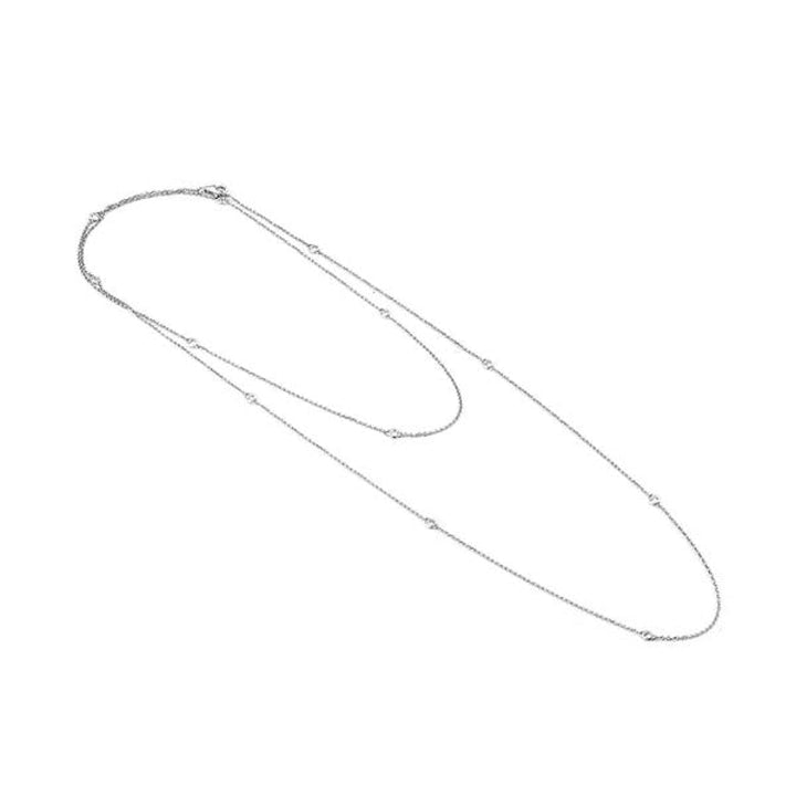 Manfredi Jewels Jewelry - White Gold Diamonds By The Yard Necklace | Manfredi Jewels