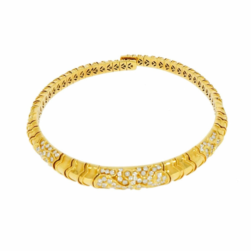 Manfredi Jewels Estate Jewelry - Yellow Gold with Diamond Chocker | Manfredi Jewels