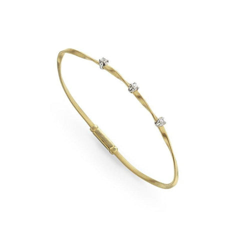 18k hand twisted gold bracelet