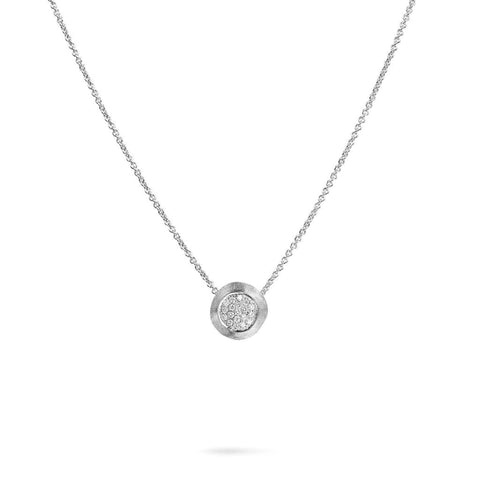 18K White Gold Jaipur Diamond White Pendant Necklace
