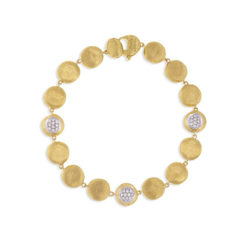 Marco Bicego Jewelry - 18K Yellow Gold and Diamond Bracelet | Manfredi Jewels