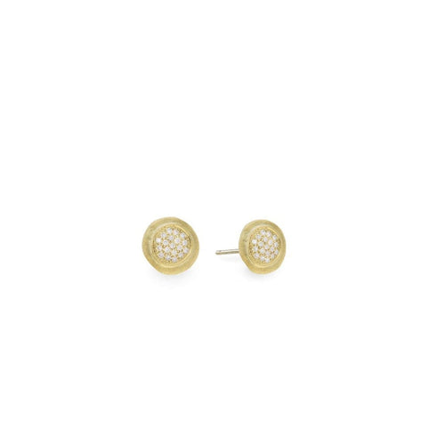 Marco Bicego Jewelry - 18K Yellow Gold and Diamond Stud Earrings | Manfredi Jewels
