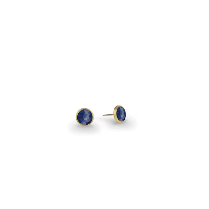 Marco Bicego Jewelry - 18K YELLOW GOLD AND LAPIS PETITE STUD EARRINGS | Manfredi Jewels