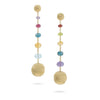 Marco Bicego Jewelry - 18K Yellow Gold and Multi - Colored Gemstone Duster Earrings | Manfredi Jewels