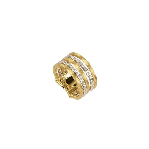 Marco Bicego Jewelry - 18K Yellow Gold Diamond Ring - JAIPUR LINK D | Manfredi Jewels