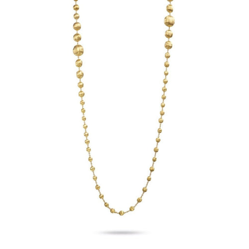 Marco Bicego Jewelry - 18K Yellow Gold Graduated Double Wave Necklace | Manfredi Jewels