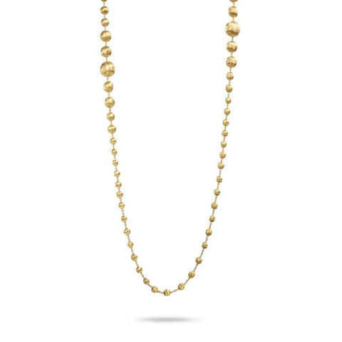 18K Yellow Gold Graduated Double Wave Necklace