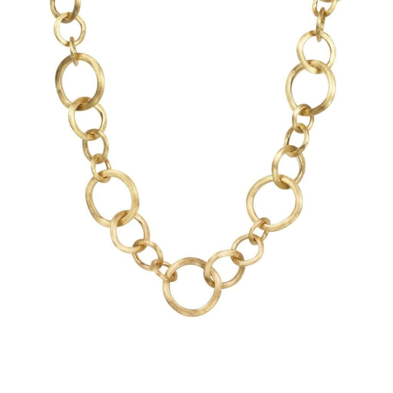 Marco Bicego Jewelry - 18K Yellow Gold Link Medium Gauge Collar Necklace | Manfredi Jewels