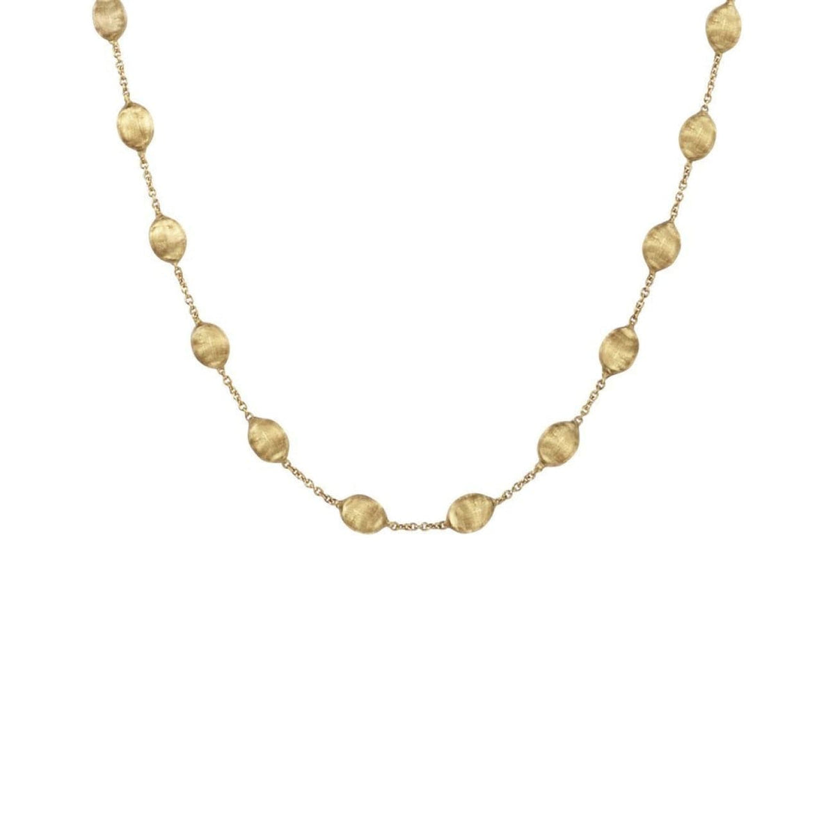 Marco Bicego Jewelry - 18K Yellow Gold Medium Bead Short Necklace | Manfredi Jewels