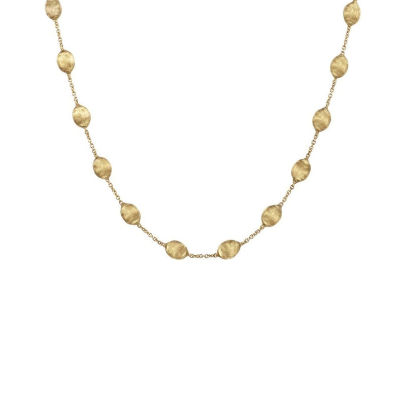 Marco Bicego Jewelry - 18K Yellow Gold Medium Bead Short Necklace | Manfredi Jewels