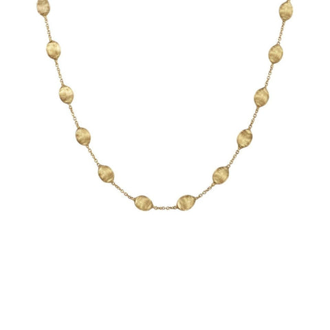 18K Yellow Gold Medium Bead Short Necklace