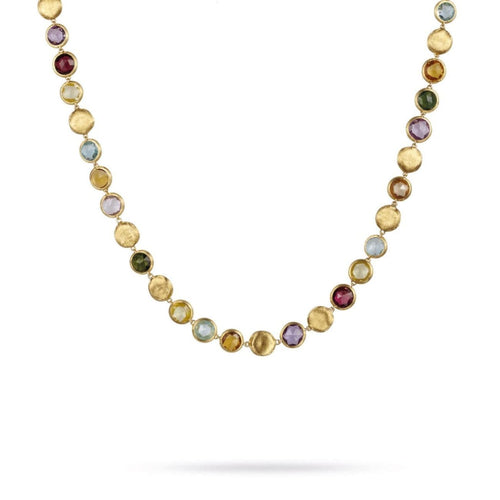 Marco Bicego Jewelry - 18K Yellow Gold & Mixed Gemstones Collar Necklace | Manfredi Jewels