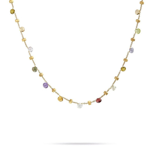 Marco Bicego Jewelry - 18K Yellow Gold & Mixed Stone Short Necklace | Manfredi Jewels