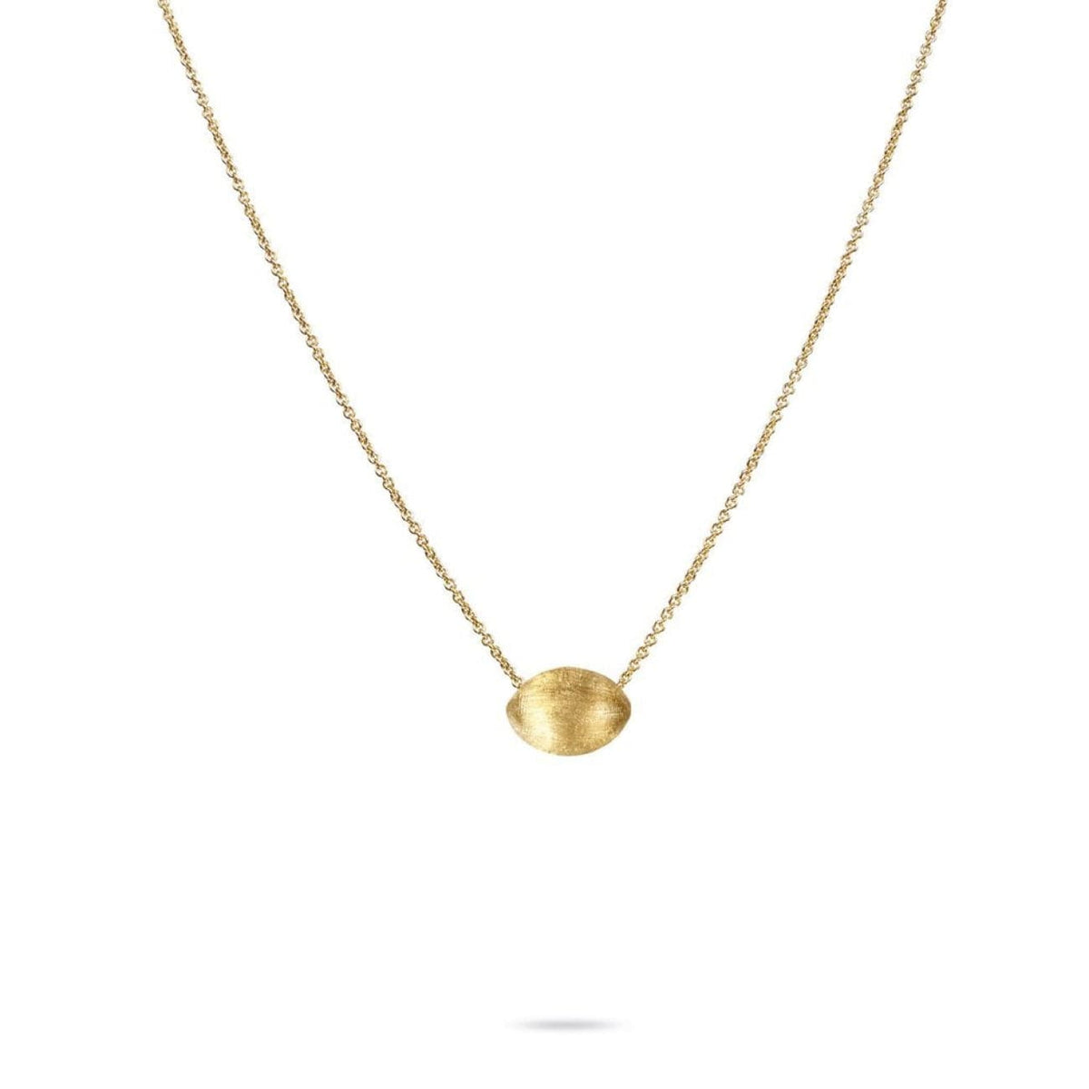 Marco Bicego Jewelry - 18K Yellow Gold Oval Bead Pendant | Manfredi Jewels