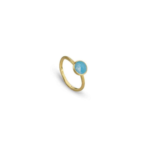 Marco Bicego Jewelry - Jaipur 18K Gold Turquoise Stackable Ring | Manfredi Jewels
