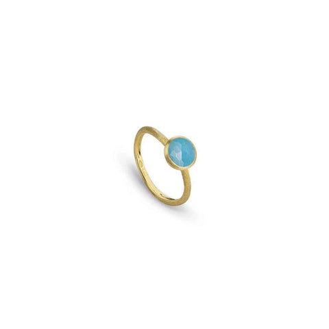 Jaipur 18K Gold Turquoise Stackable Ring
