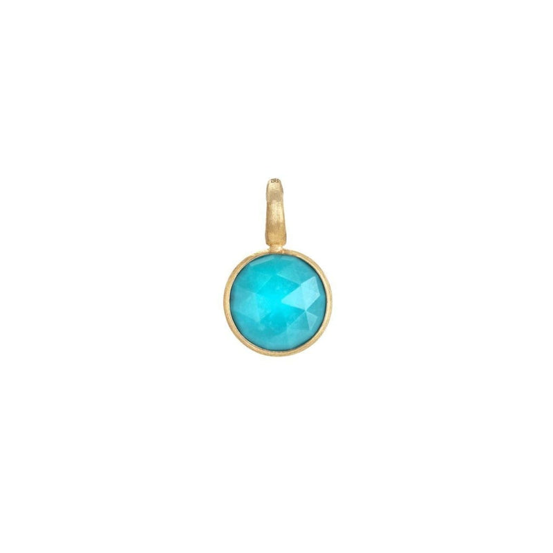Marco Bicego Jewelry - Jaipur Collection 18K Small Stackable Turquoise Pendant | Manfredi Jewels