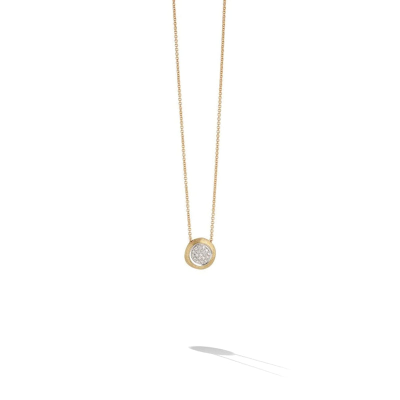Marco Bicego Jewelry - Jaipur Collection 18K Yellow and White Gold Diamond Bead Pendant | Manfredi Jewels