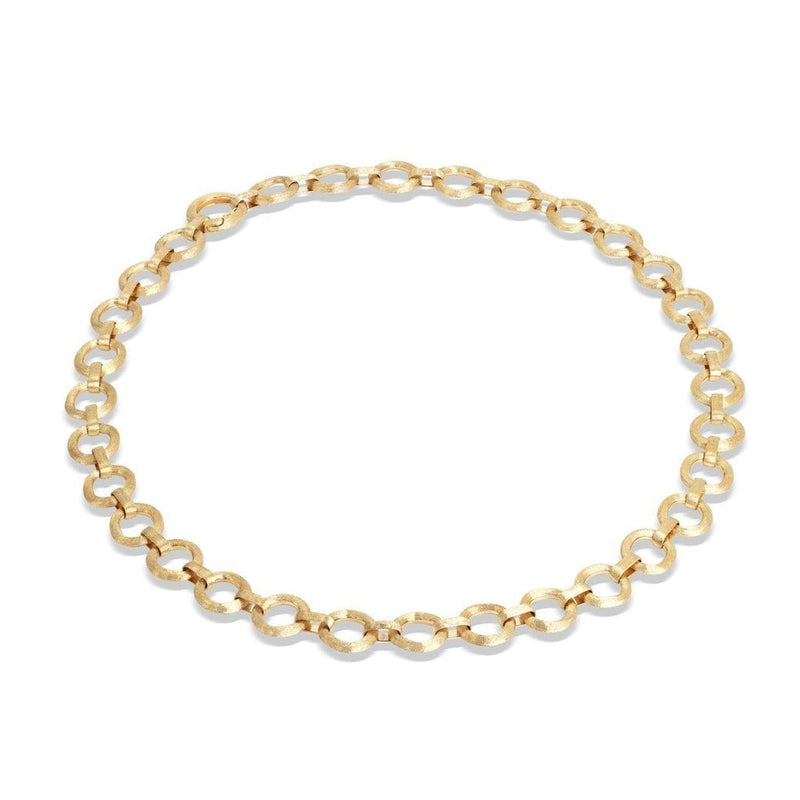 Marco Bicego Jewelry - Jaipur Collection 18K Yellow Gold Flat Link Collar | Manfredi Jewels