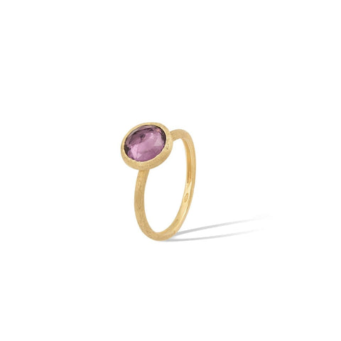 JAIPUR COLOR COLLECTION- 18K YELLOW GOLD AMETHYST STACKABLE RING