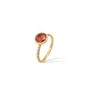 Marco Bicego Jewelry - Jaipur Color Collection 18K Yellow Gold Pink Tourmaline and Diamond Stackable Ring | Manfredi Jewels