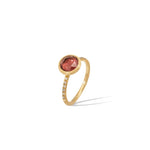 Marco Bicego Jewelry - Jaipur Color Collection 18K Yellow Gold Pink Tourmaline and Diamond Stackable Ring | Manfredi Jewels