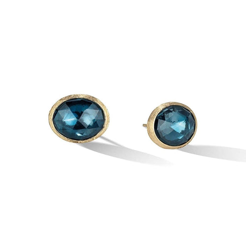 Marco Bicego Jewelry - LONDON BLUE TOPAZ LARGE JAIPUR STUD EARRINGS | Manfredi Jewels