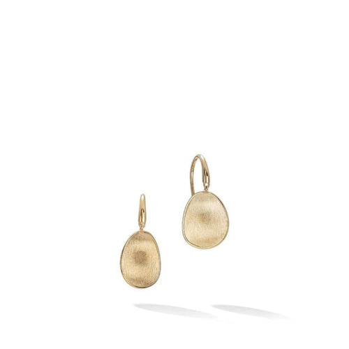 Marco Bicego Jewelry - Lunaria Collection 18K Yellow Gold Petite Drop Earrings | Manfredi Jewels