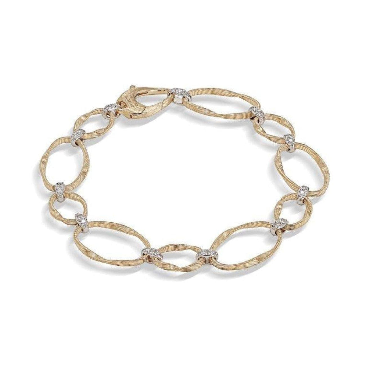 Marco Bicego Jewelry - Marrakech Onde Collection 18K Flat Link Bracelet | Manfredi Jewels