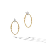 Marco Bicego Jewelry - Marrakech Onde Collection 18K Yellow Gold and Diamond Link Stud | Manfredi Jewels