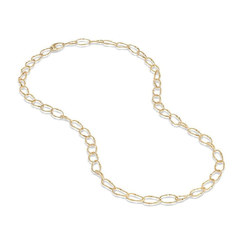 Marco Bicego Jewelry - Marrakech Onde Collection 18K Yellow Gold Long Link Necklace | Manfredi Jewels