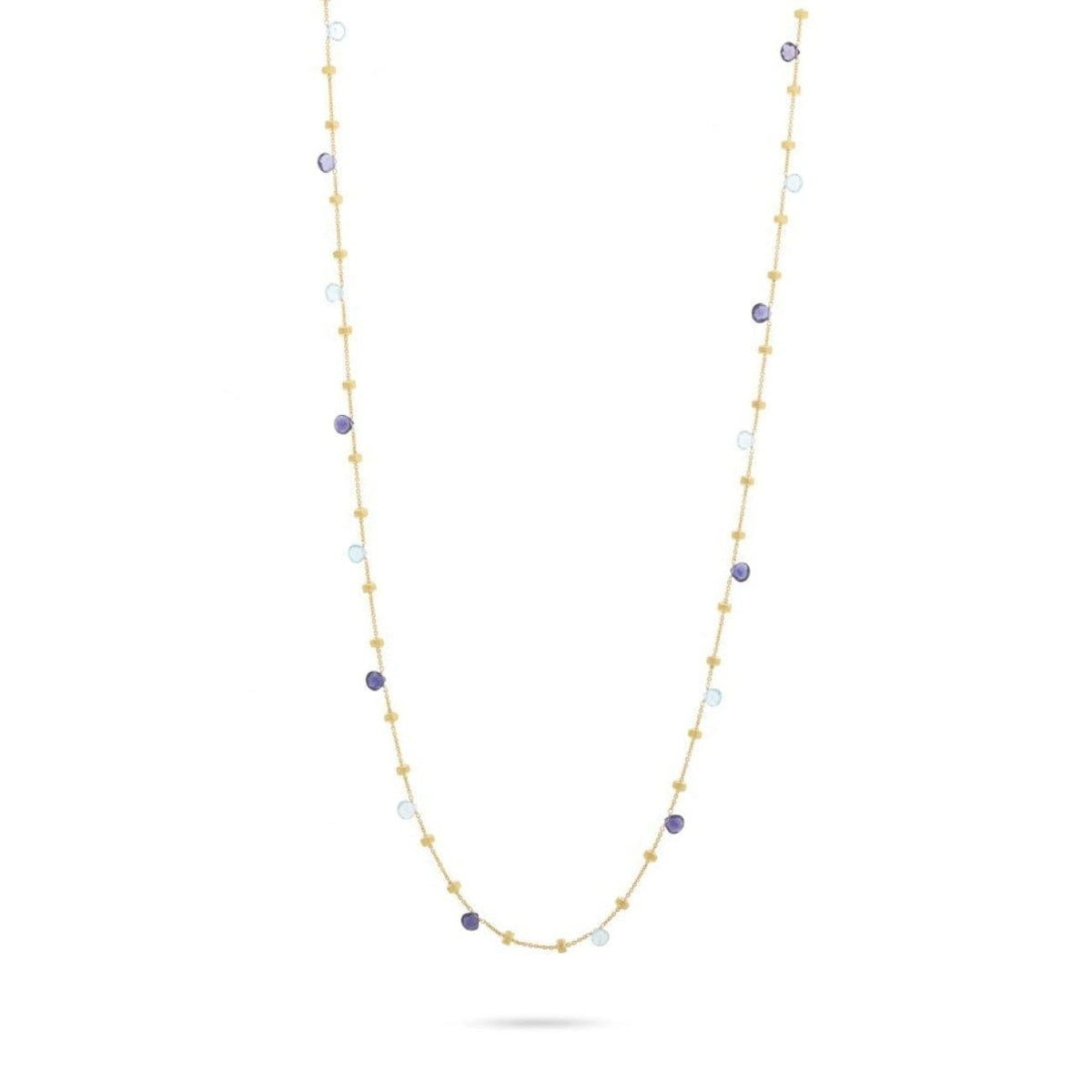 Marco Bicego Jewelry - Paradise Iolite and Blue Topaz Long Necklace | Manfredi Jewels