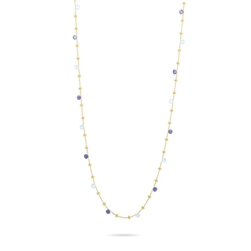 Marco Bicego Jewelry - Paradise Iolite and Blue Topaz Long Necklace | Manfredi Jewels