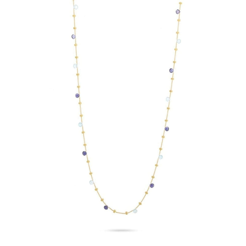 Marco Bicego Jewelry - Paradise Iolite and Blue Topaz Long Necklace | Manfredi Jewels