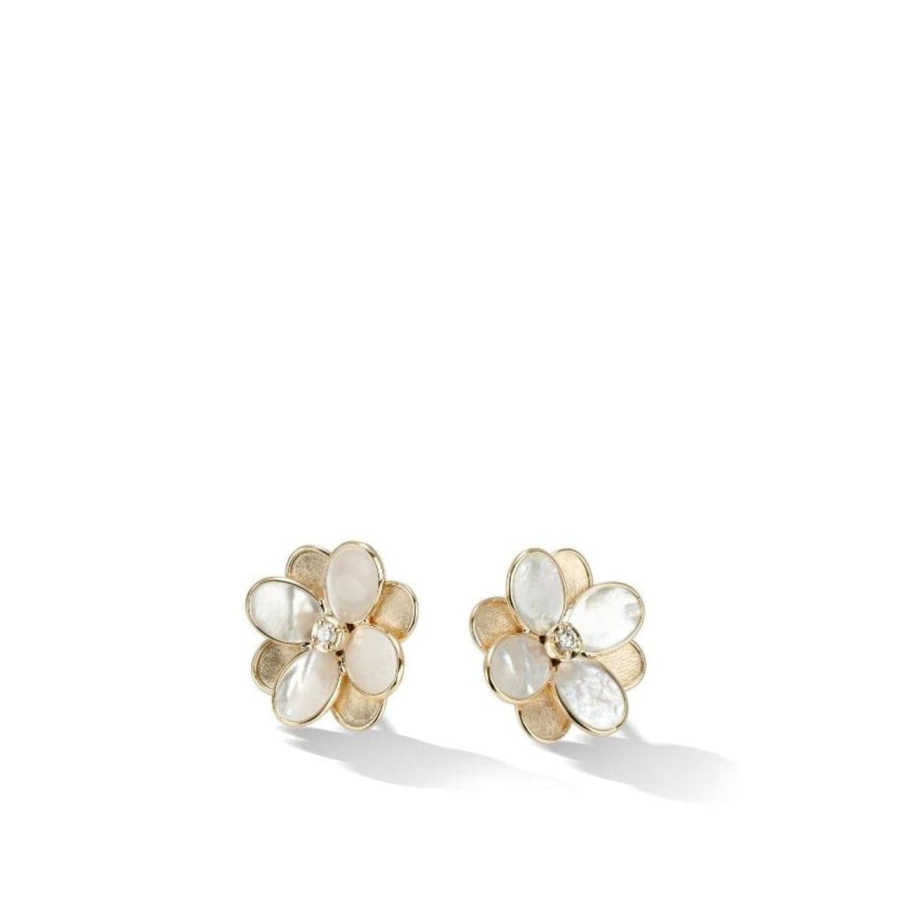 Marco Bicego Petali 18K Gold Pave Diamond Flower Ring