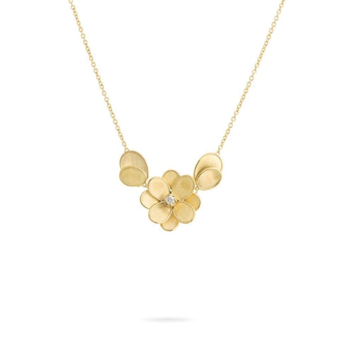 Petali Small Flower Pendant With Leaves