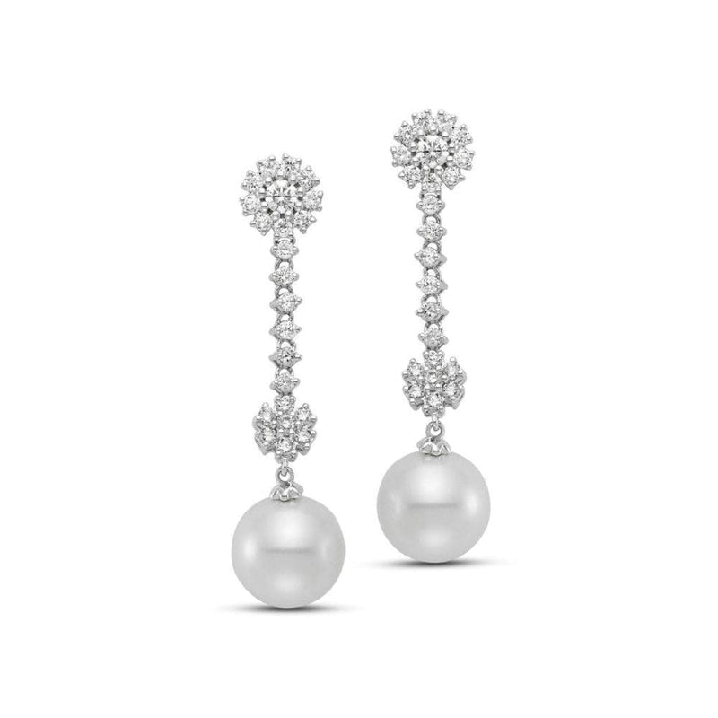 Mastoloni Jewelry - DROP CULTURED PEARL EARRINGS | Manfredi Jewels