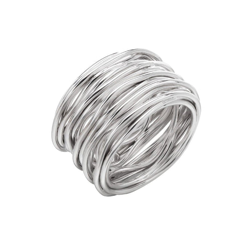 18Kt Wg Tibet Multi-Wire Ring