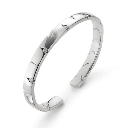 Mattioli Jewelry - CUTS bracelet in white gold and diamonds | Manfredi Jewels