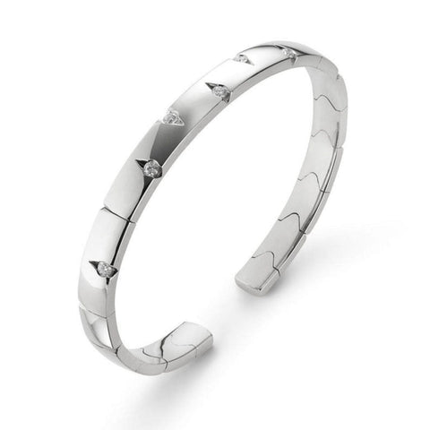 CUTS bracelet in white gold and white diamonds