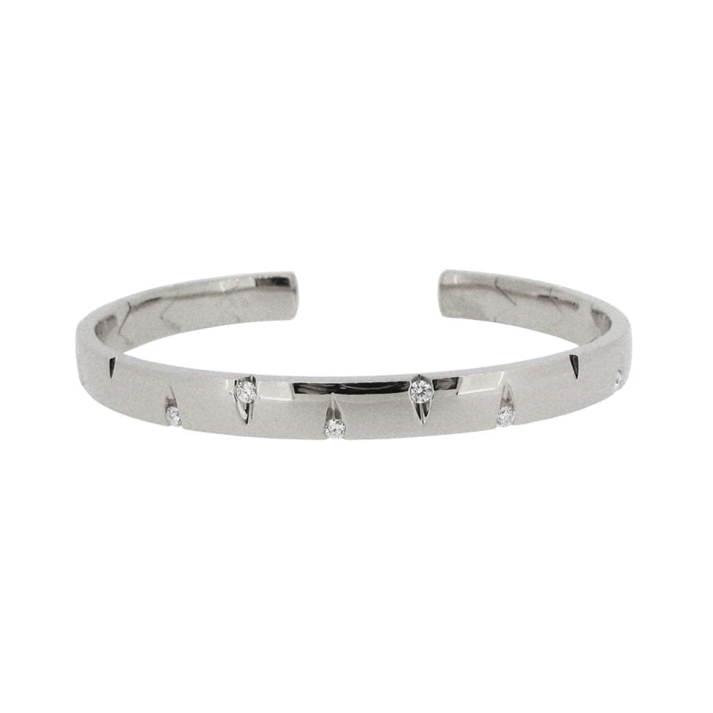 Mattioli Jewelry - CUTS bracelet in white gold and white diamonds | Manfredi Jewels