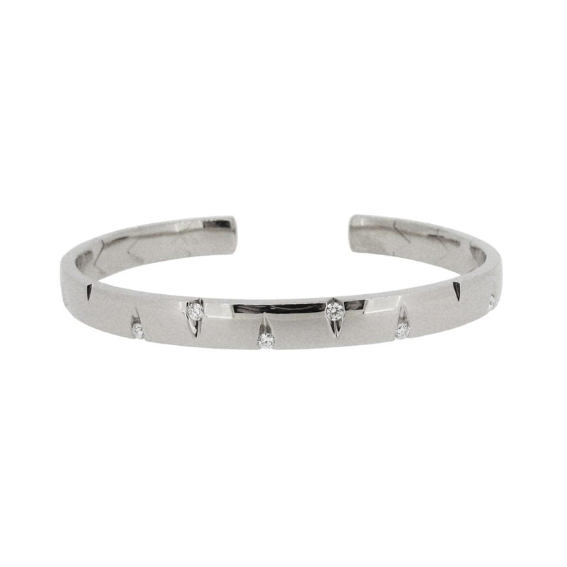Mattioli Jewelry - CUTS bracelet in white gold and white diamonds | Manfredi Jewels