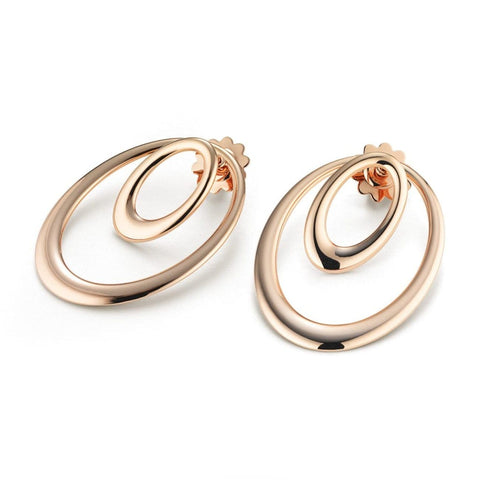 Hiroko Earrings in rose gold