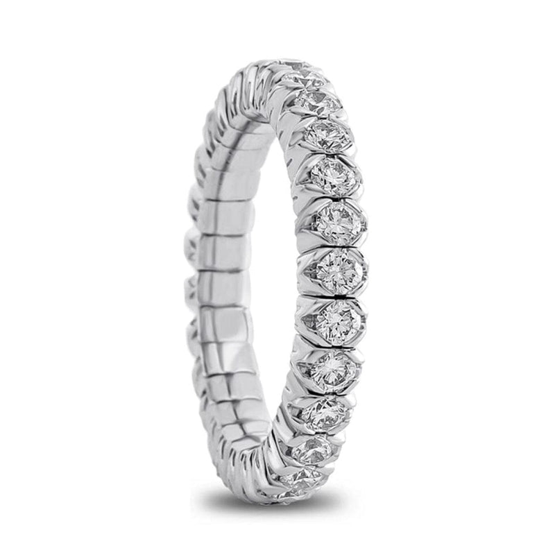 Mattioli Jewelry - Xband expandable ring in 18KT white gold and diamonds | Manfredi Jewels