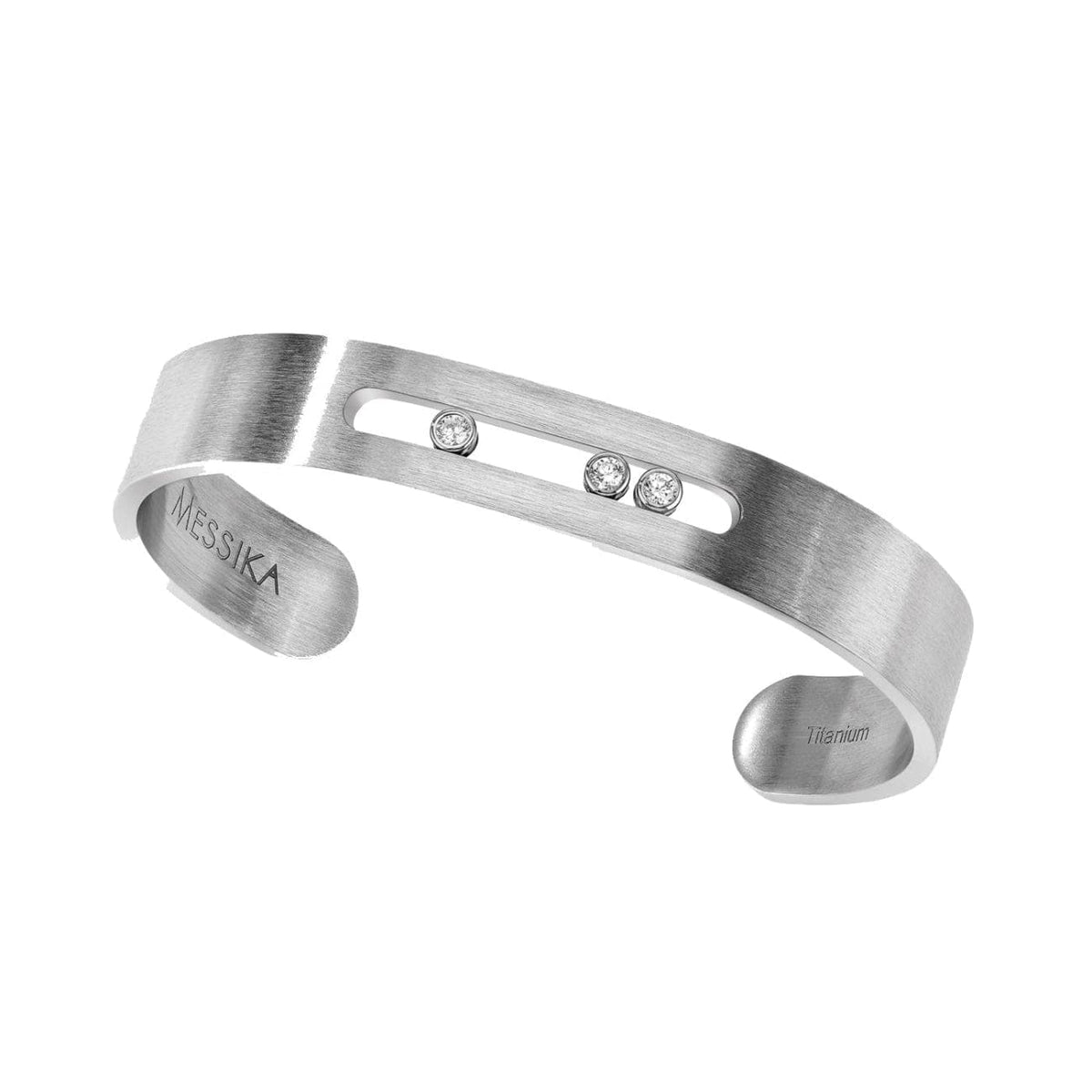 Messika Jewelry - BRACELET DIAMOND NATURAL TITANIUM MOVE TITANIUM BANGLE | Manfredi Jewels